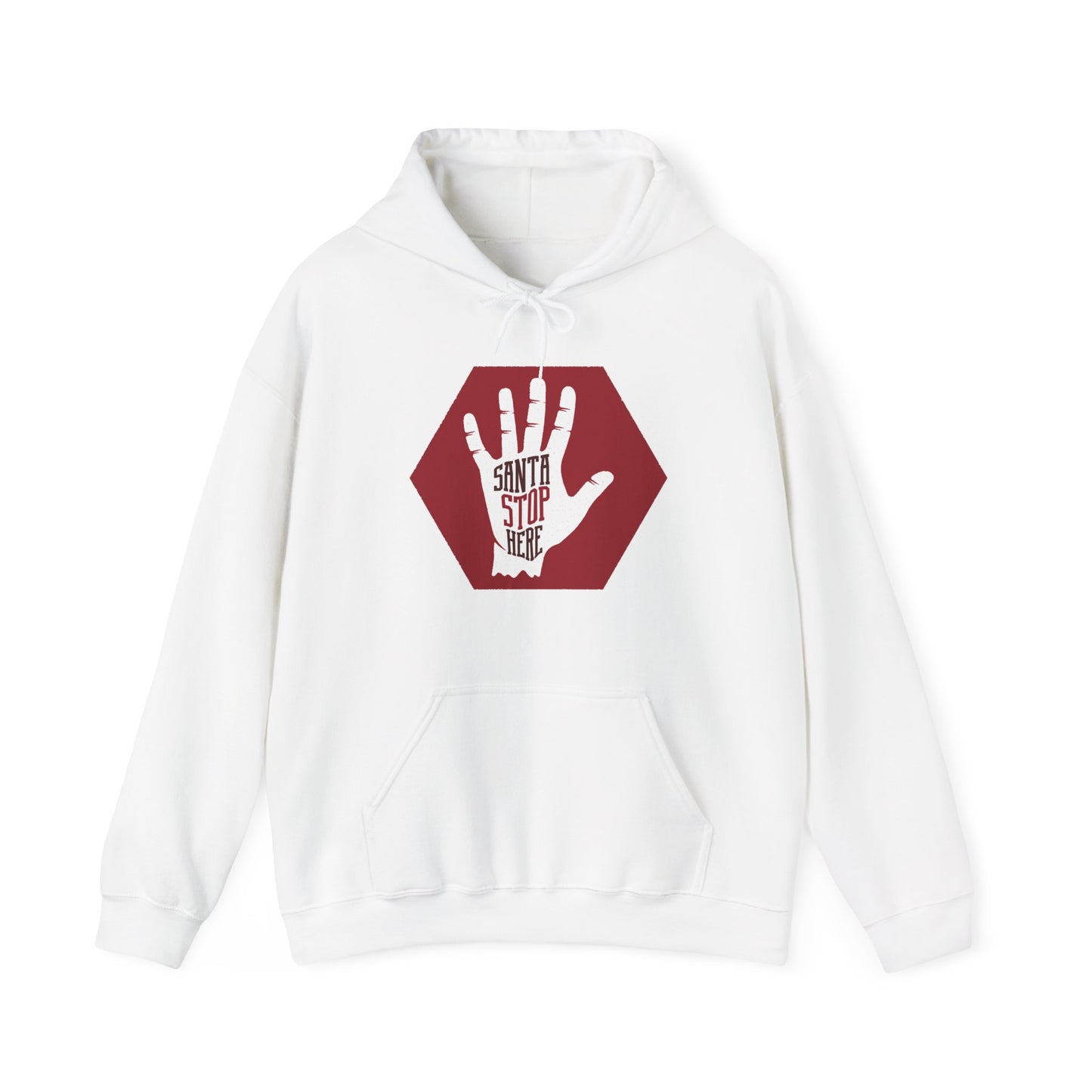 “Santa, Stop Here” Christmas Hoodie | Motivational Treats