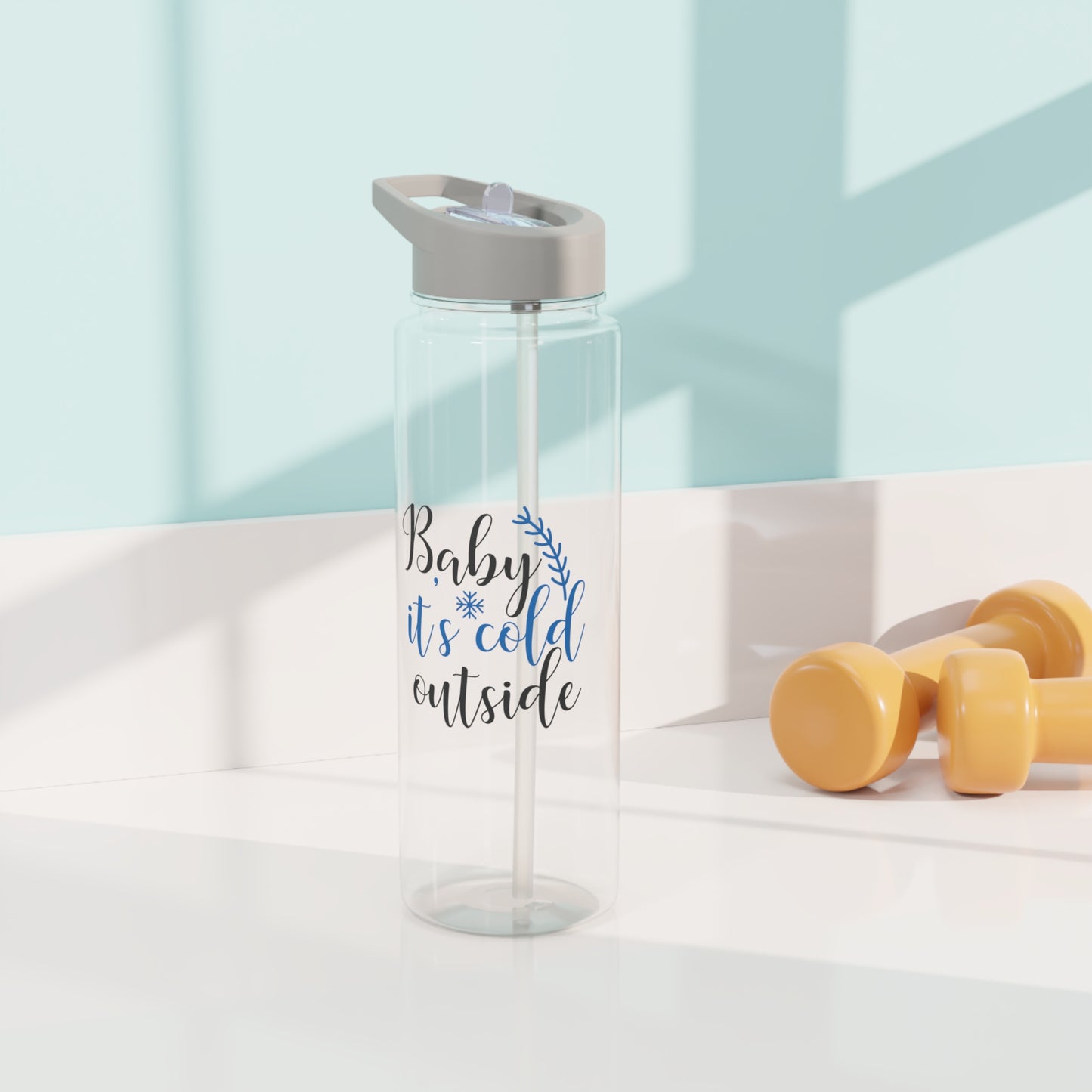 Holiday Tritan Water Bottle - Baby It's Cold Outside Christmas Design - BPA-Free
