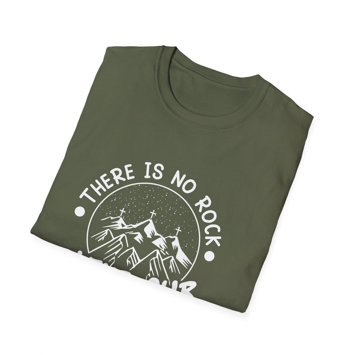 Christian Unisex T-Shirt - There Is No Rock Like Our God Design
