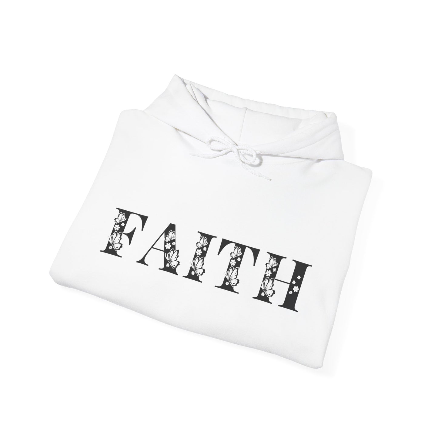 Faith (Black) Christian Hoodie | Motivational Treats