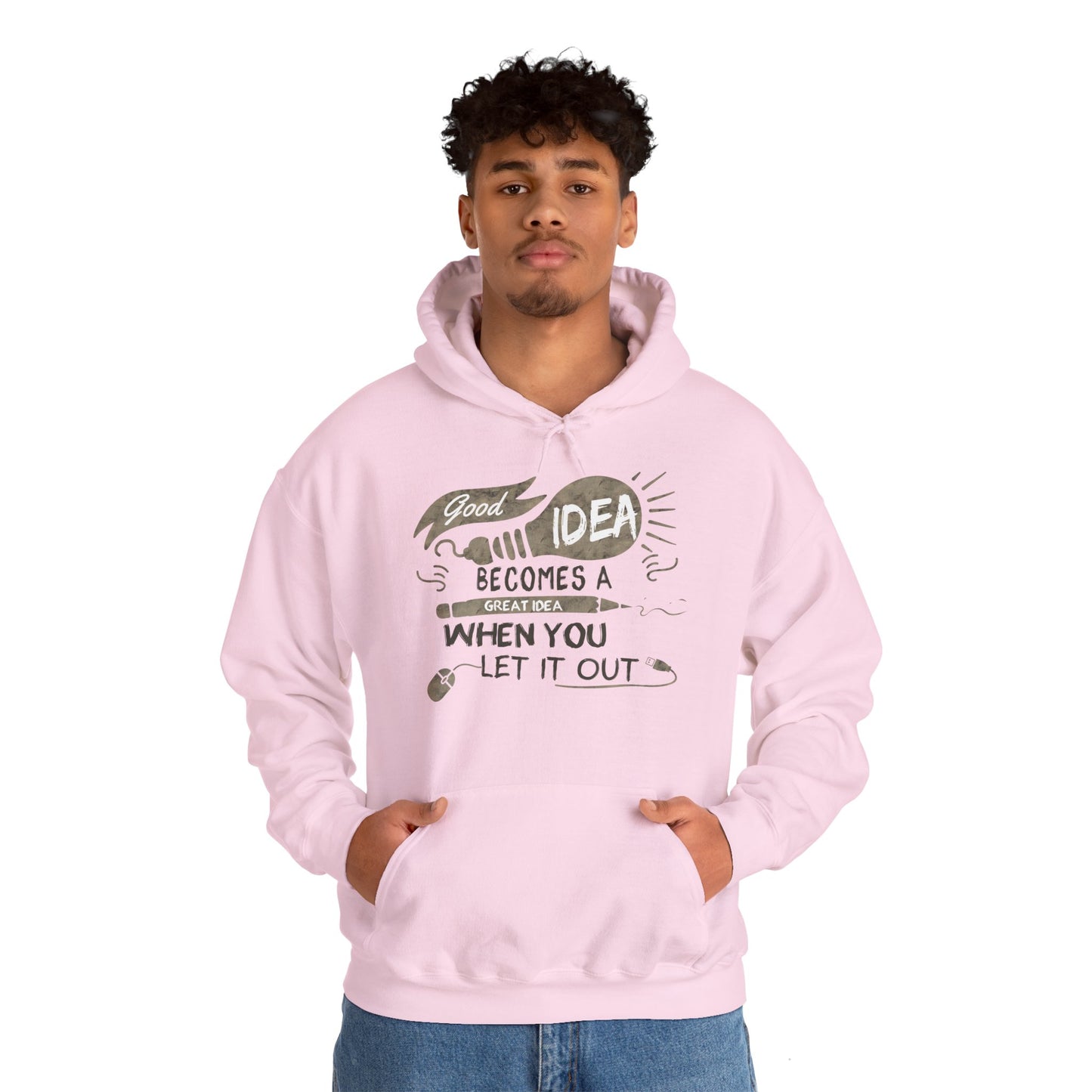 Good Idea → Great Idea Motivational Hoodie | Motivational Treats