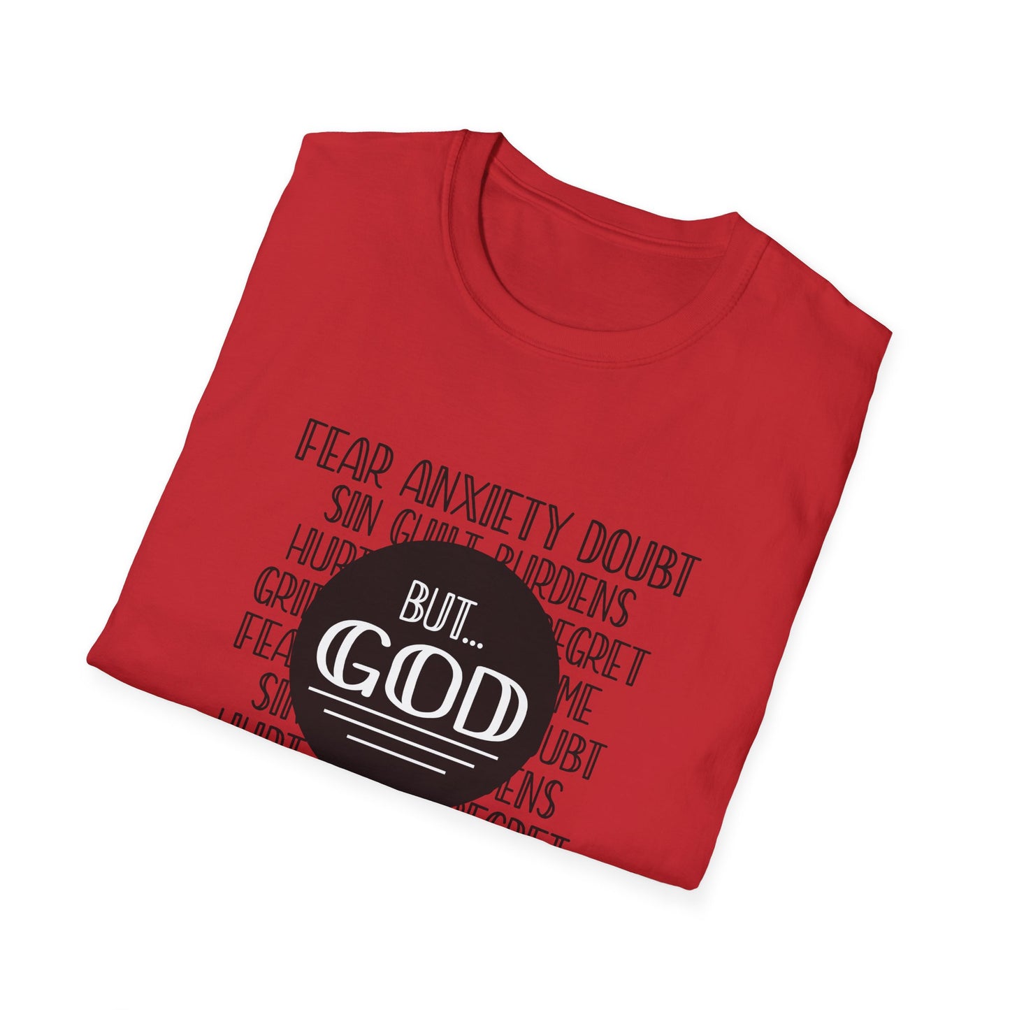 Christian Unisex T-Shirt - God Trumps Negative Emotions Design