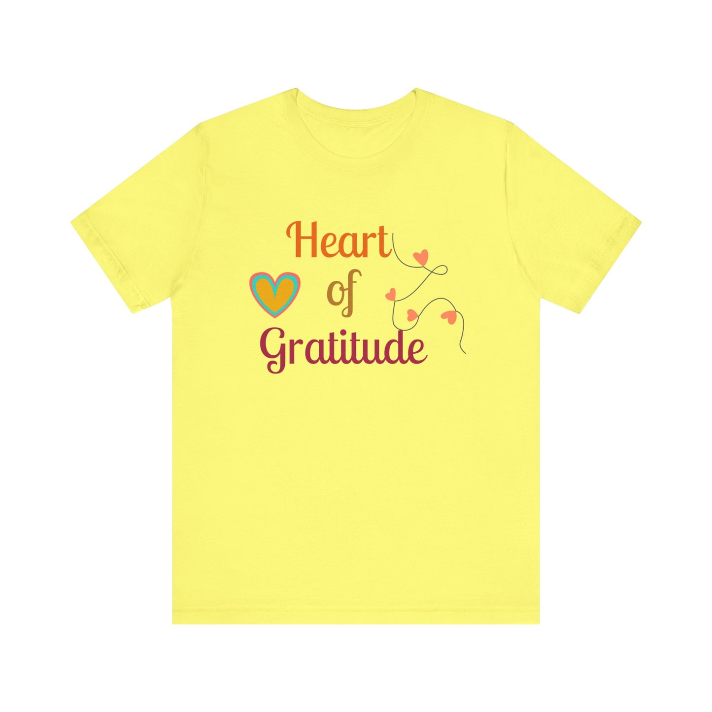 Heart of Gratitude on a String Thanksgiving T-Shirt - Unisex