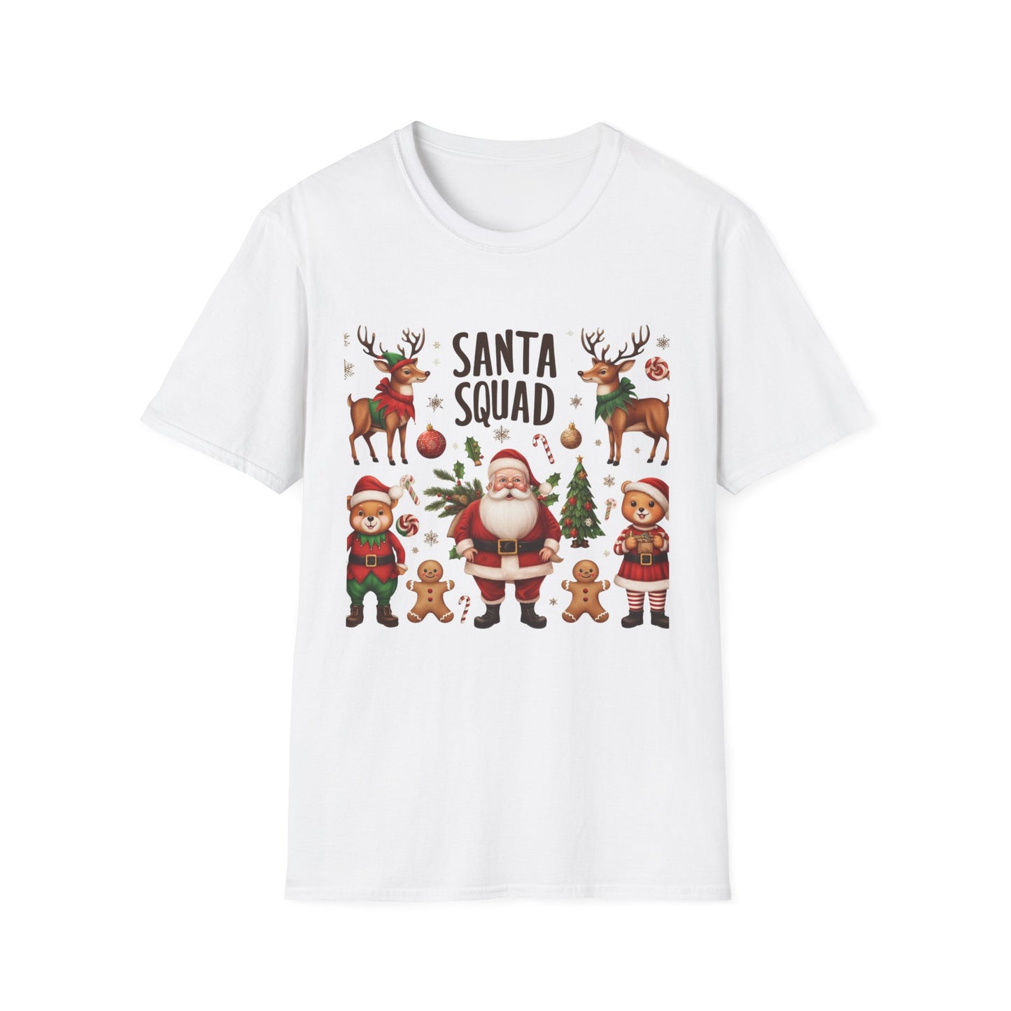 Christmas Unisex T-Shirt - Santa Squad Design