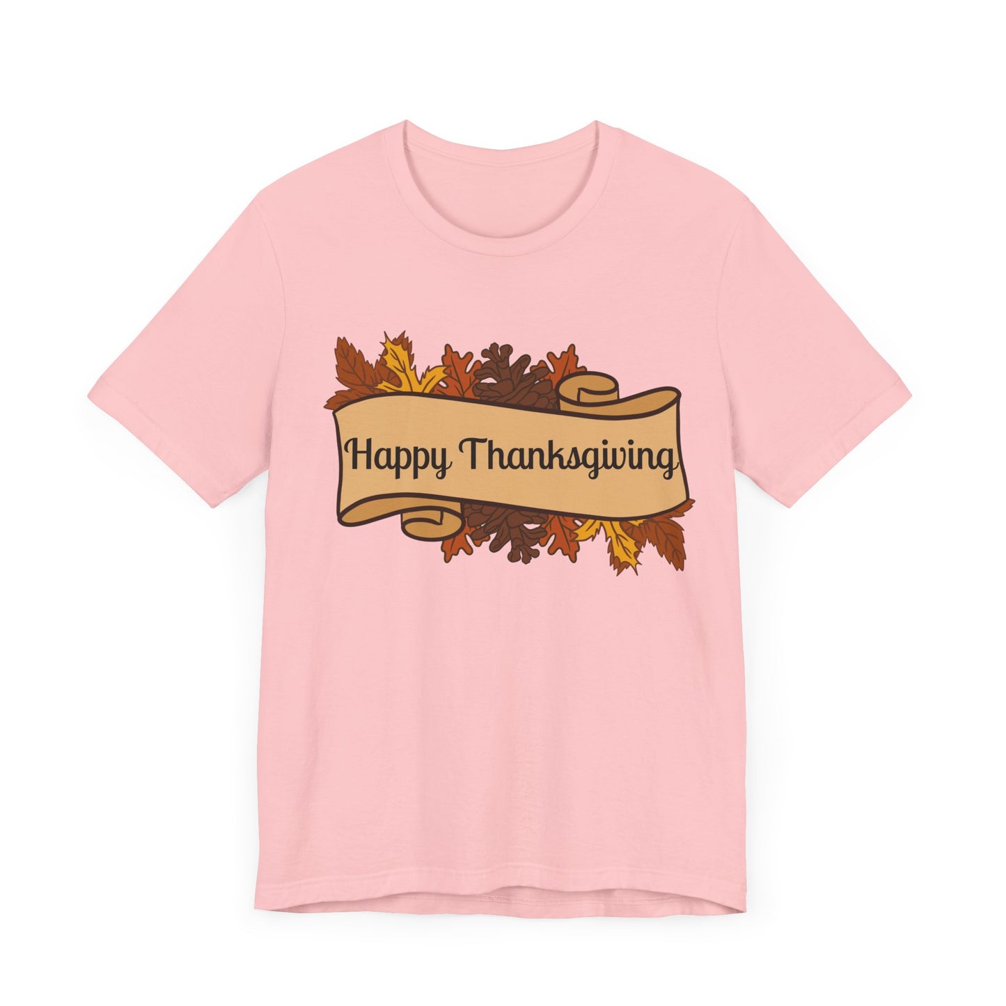 Happy Thanksgiving Scroll Thanksgiving T-Shirt - Unisex