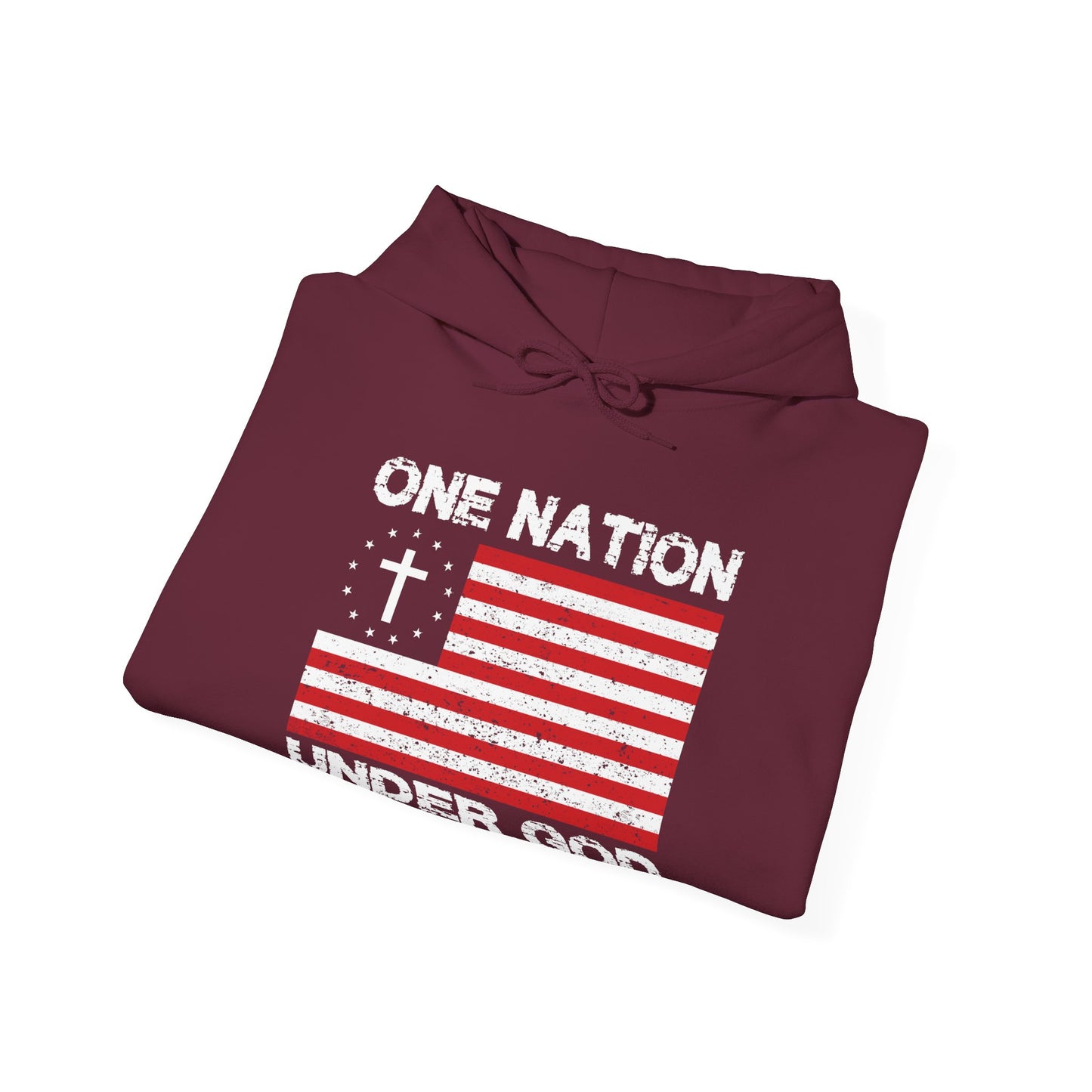One Nation Under God Christian Hoodie | Motivational Treats