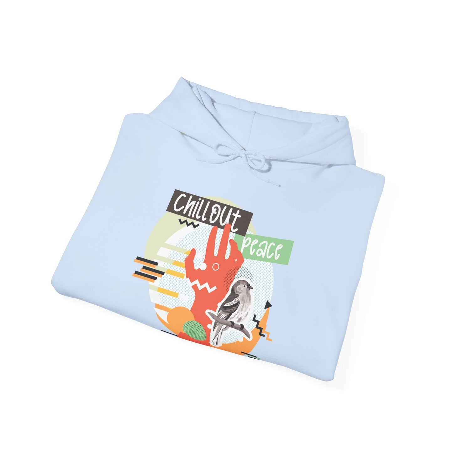 Chillout Peace Hoodie - Motivational Unisex Sweatshirt for Daily Inspiration