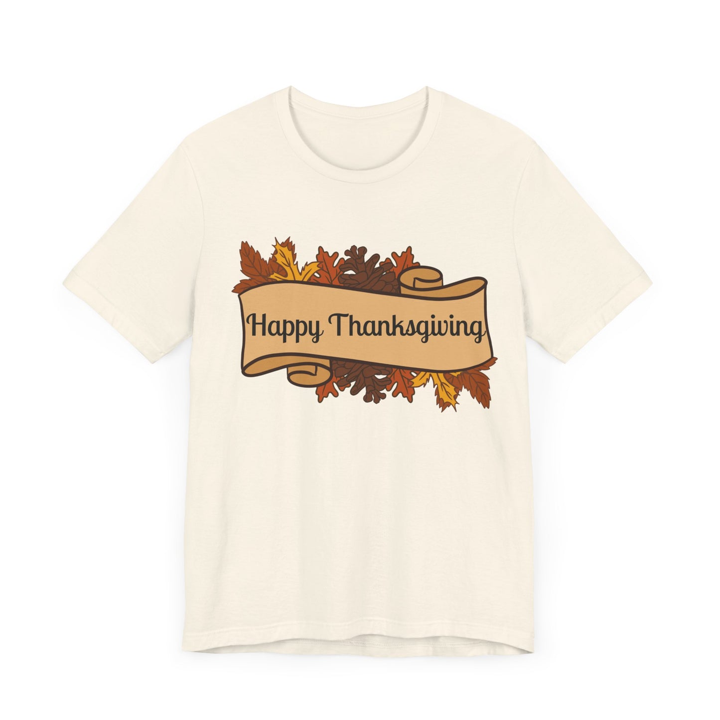 Happy Thanksgiving Scroll Thanksgiving T-Shirt - Unisex