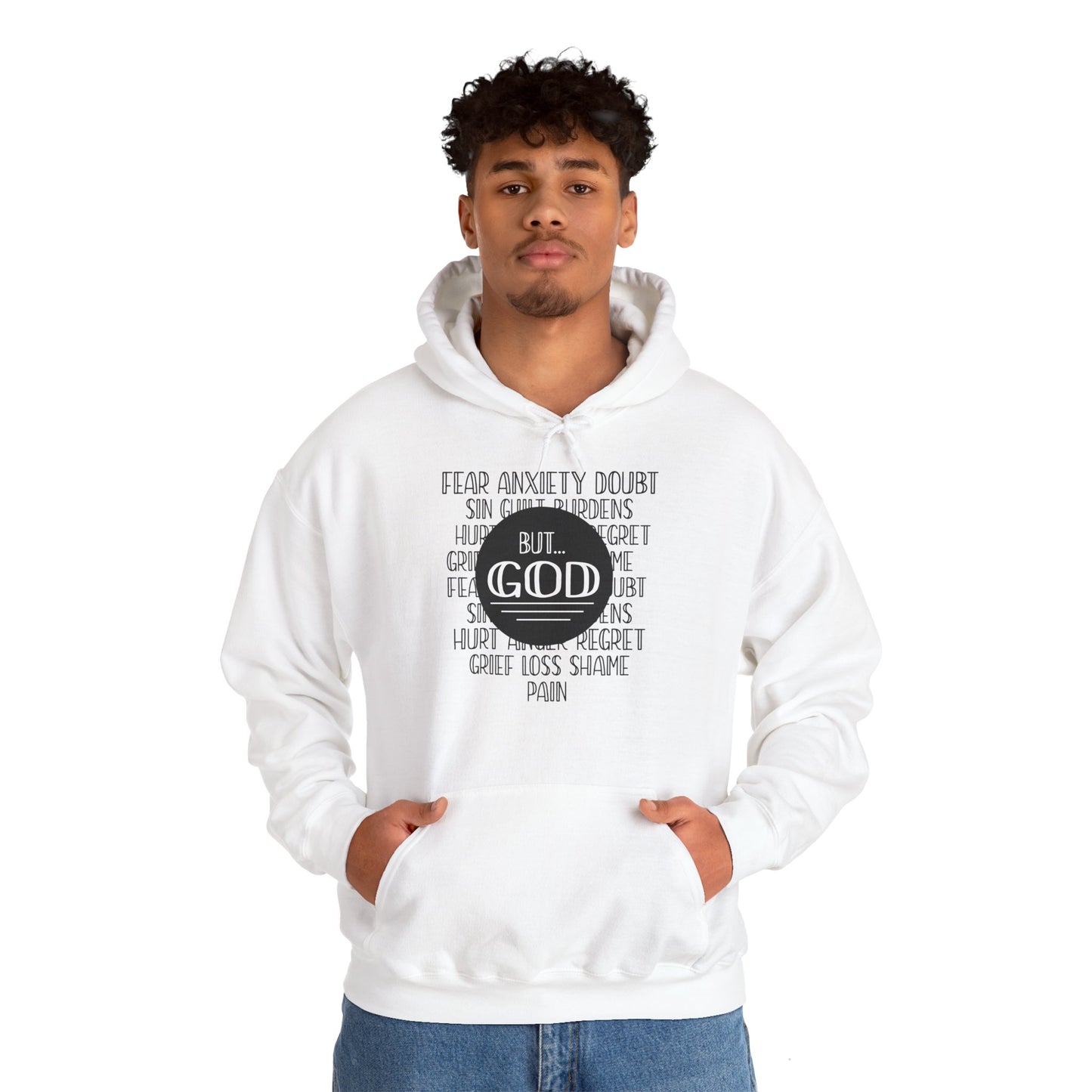 God Trumps Negative Emotions Christian Hoodie | Motivational Treats