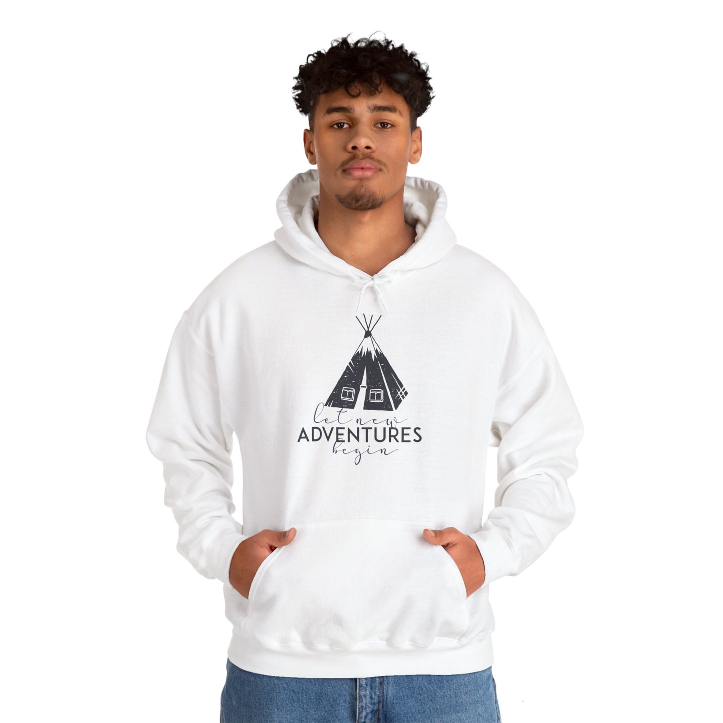 Let New Adventures Begin Hoodie - Motivational Unisex Sweatshirt