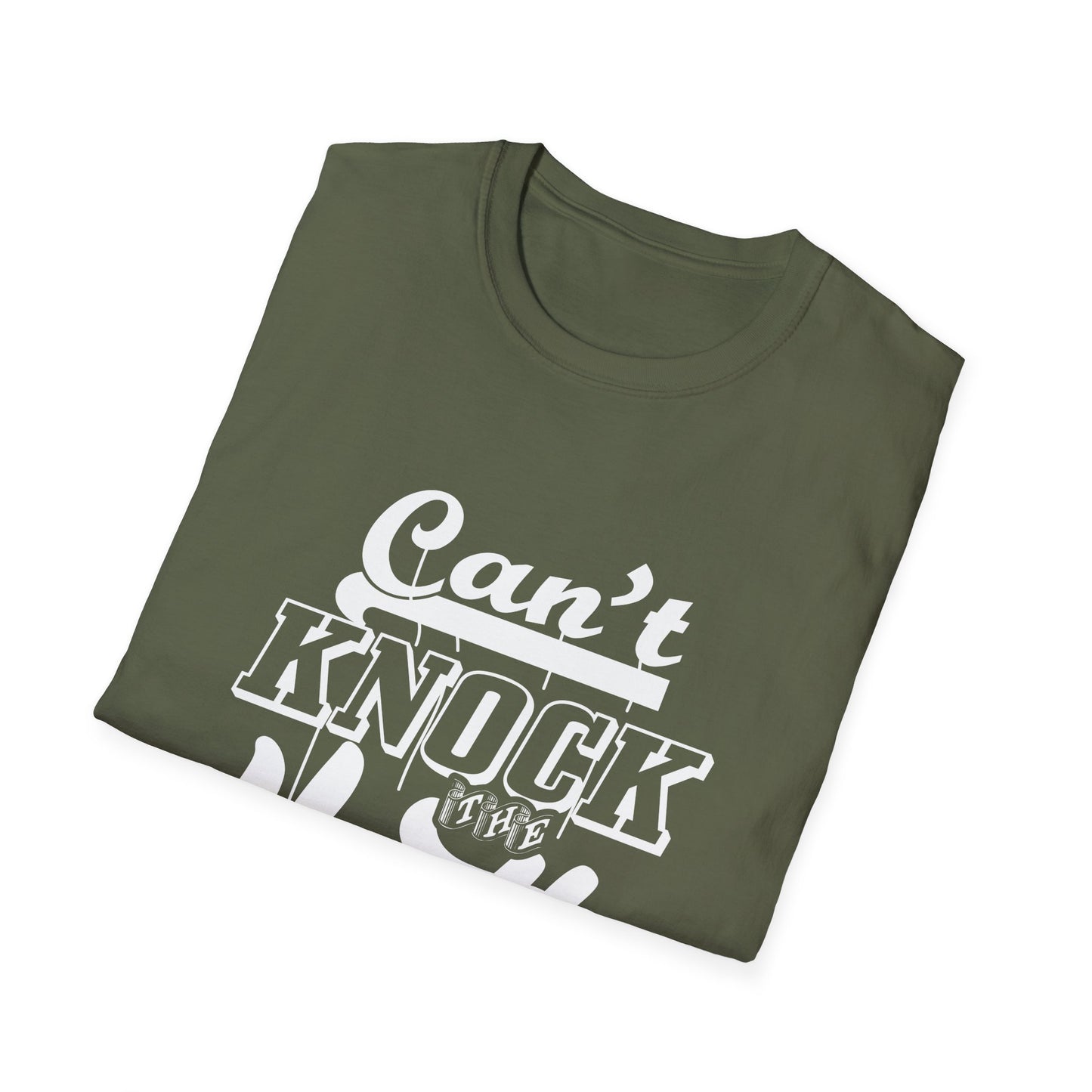 Motivational Unisex T-Shirt - Can't Knock The Hustle Design