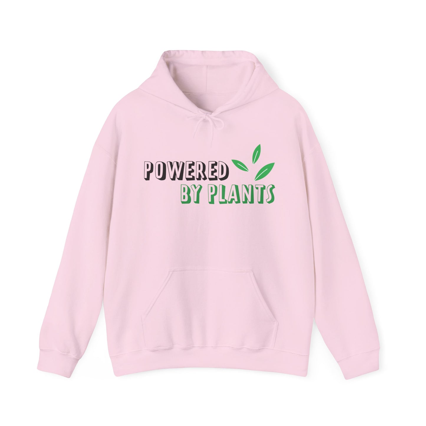 Powered By Plants Hoodie - Vegan Motivational Unisex Sweatshirt