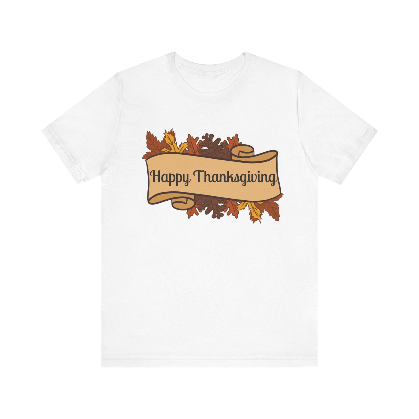 Happy Thanksgiving Scroll Thanksgiving T-Shirt - Unisex