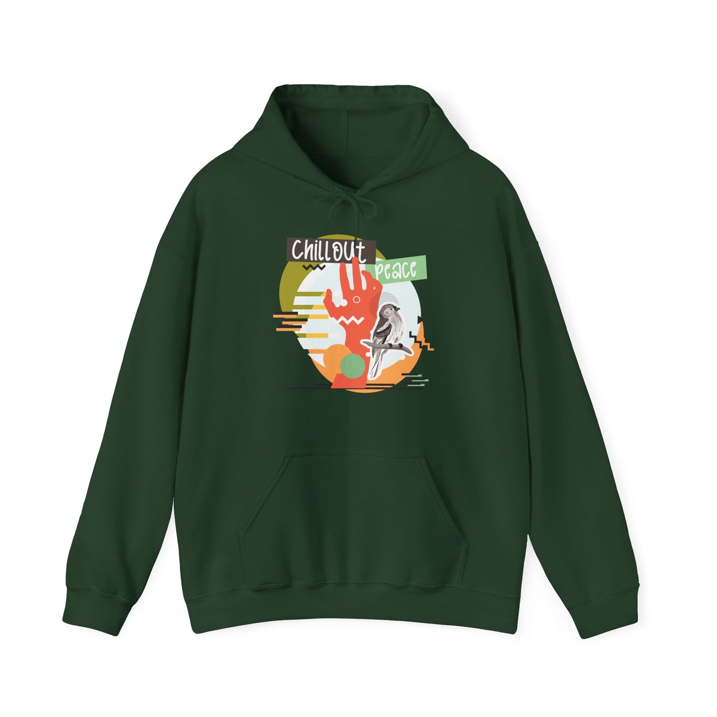 Chillout Peace Hoodie - Motivational Unisex Sweatshirt for Daily Inspiration