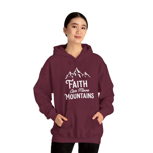 Faith Can Move Mountains Christian Hoodie | Motivational Treats