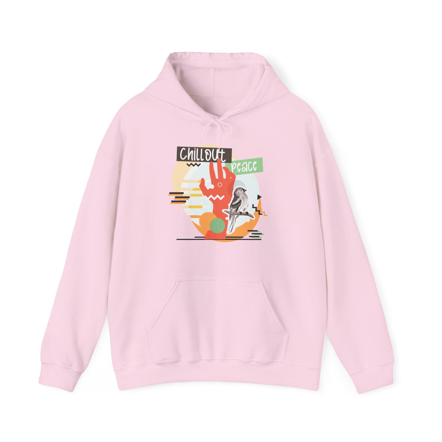 Chillout Peace Hoodie - Motivational Unisex Sweatshirt for Daily Inspiration