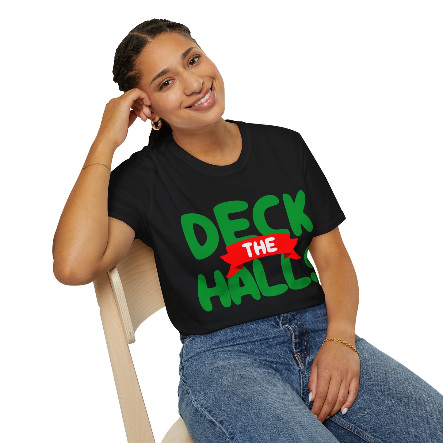 Christmas Unisex T-Shirt - Deck the Halls Design