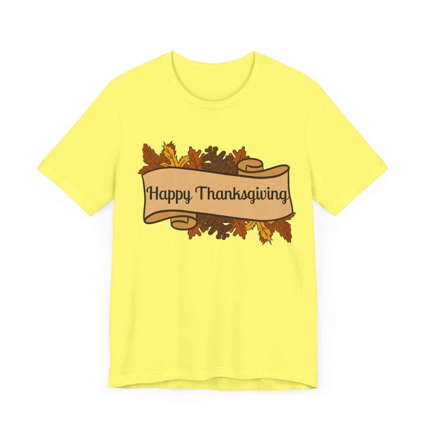 Happy Thanksgiving Scroll Thanksgiving T-Shirt - Unisex