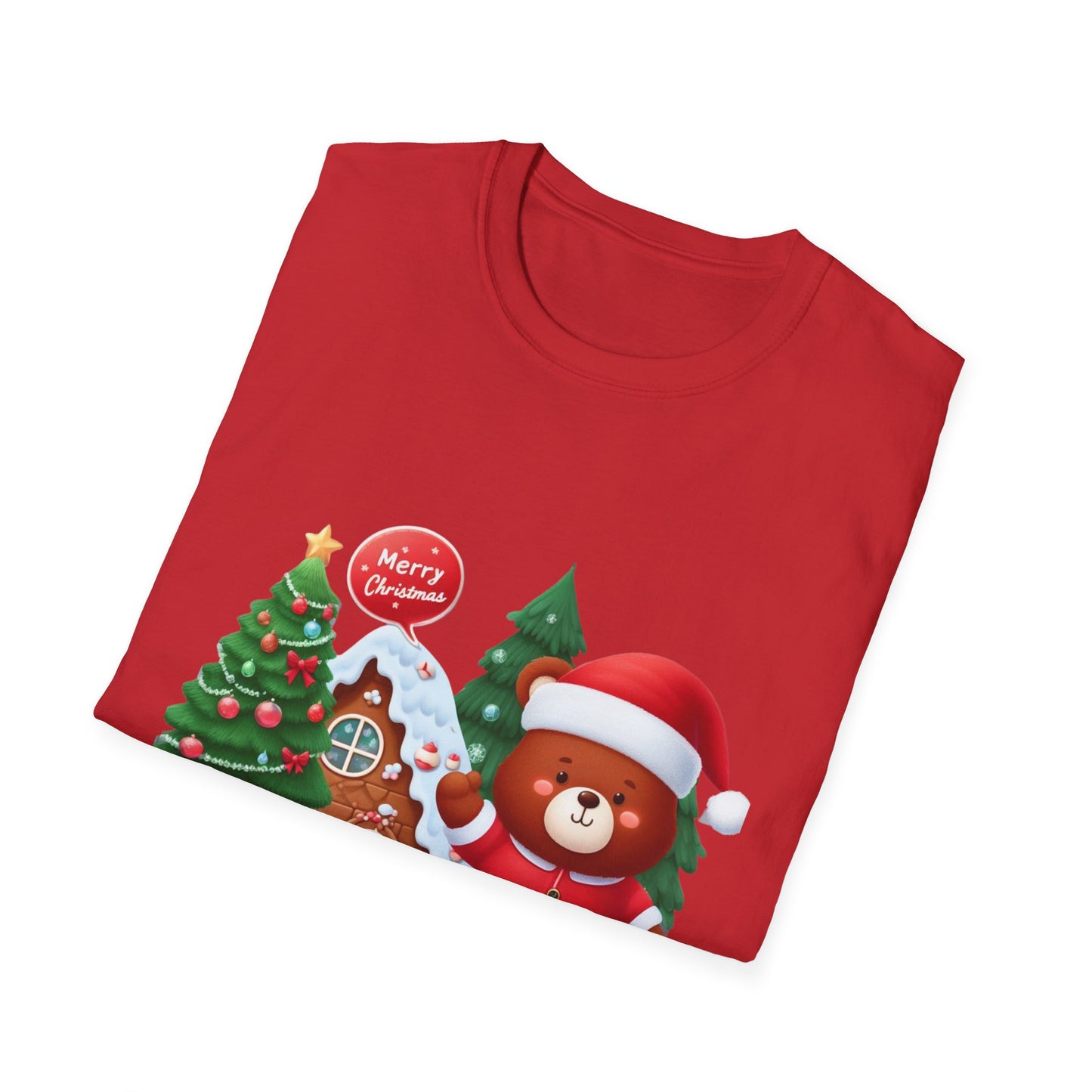 Christmas Unisex T-Shirt - Festive Bear Design