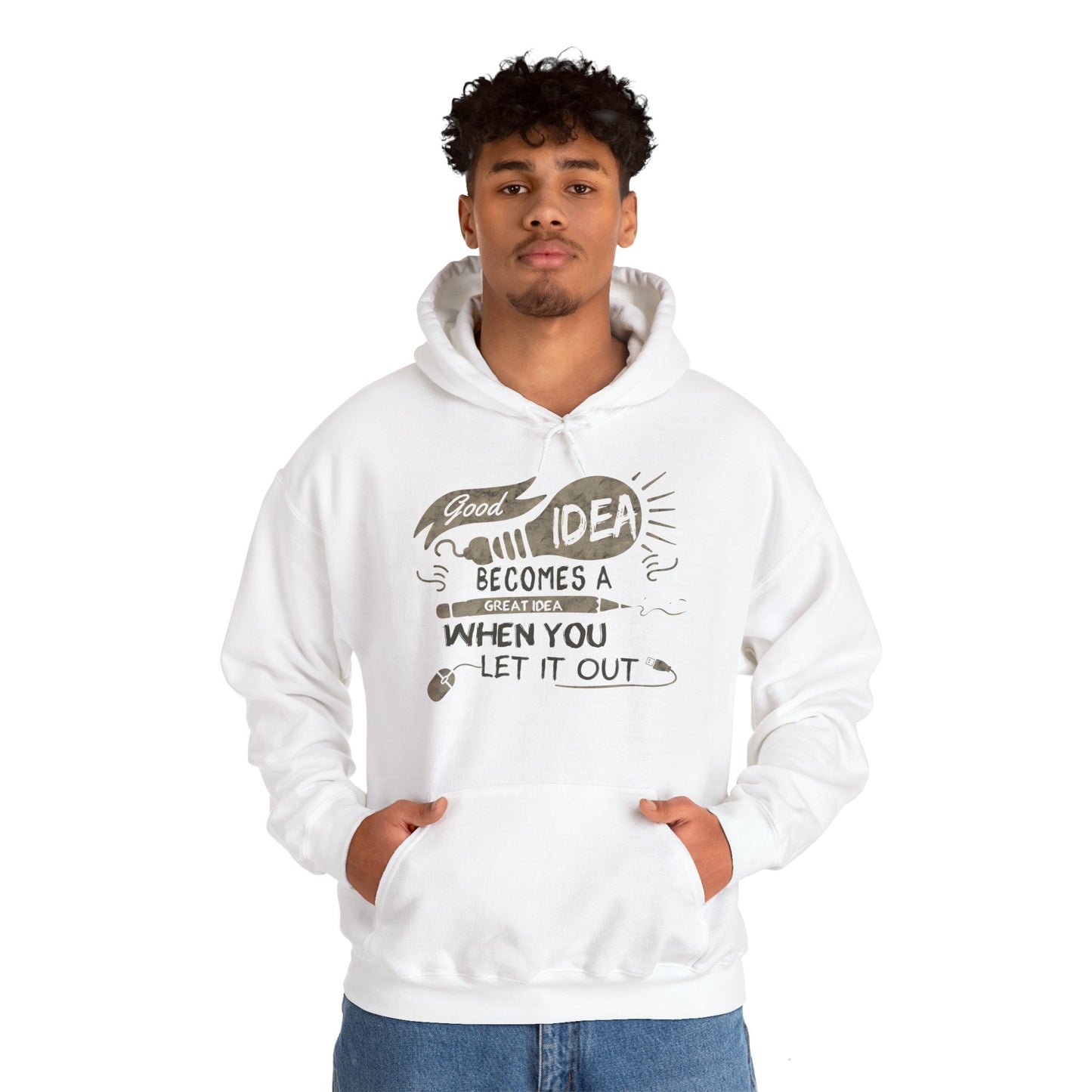 Good Idea → Great Idea Motivational Hoodie | Motivational Treats