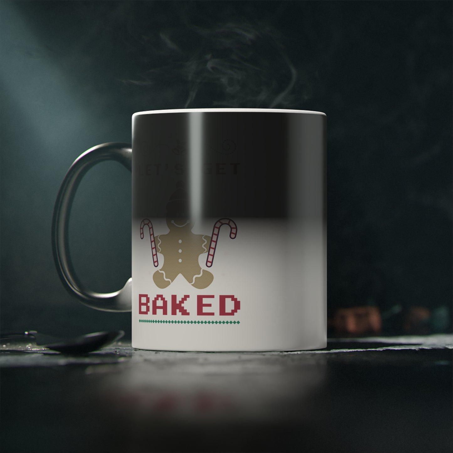 “Let’s Get Baked” Colour-Changing Christmas Mug | Motivational Treats
