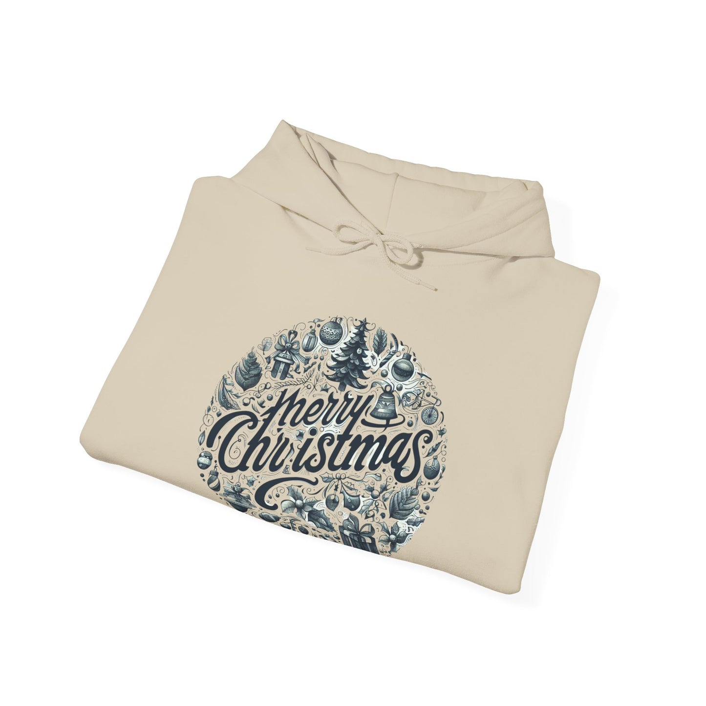 Merry Christmas Abstract Seamless Pattern Christmas Hoodie - Unisex