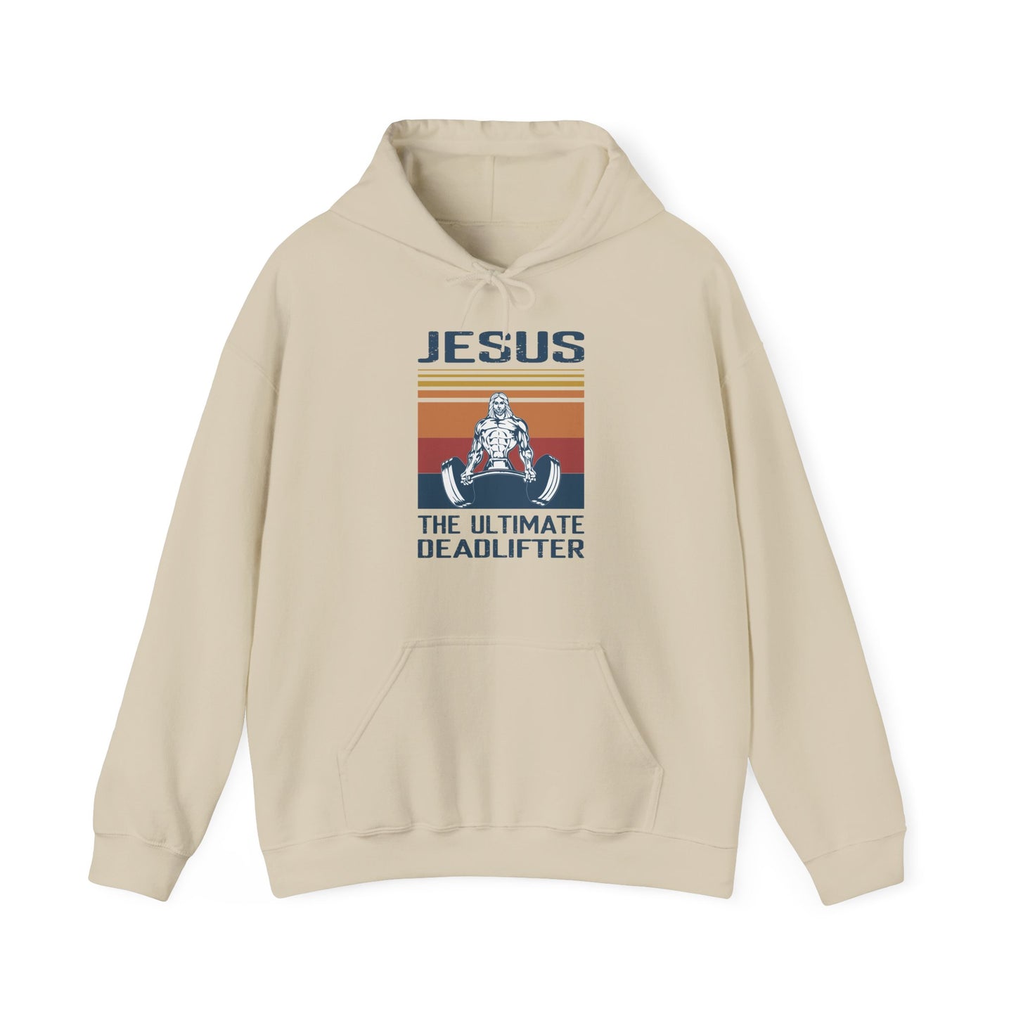 Jesus the Ultimate Deadlifter Christian Hoodie | Motivational Treats