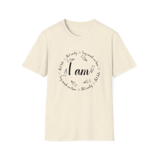 Motivational Unisex T-Shirt - I Am Very Much On Time Design