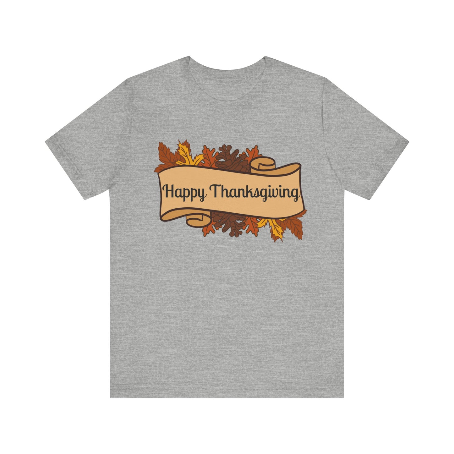 Happy Thanksgiving Scroll Thanksgiving T-Shirt - Unisex