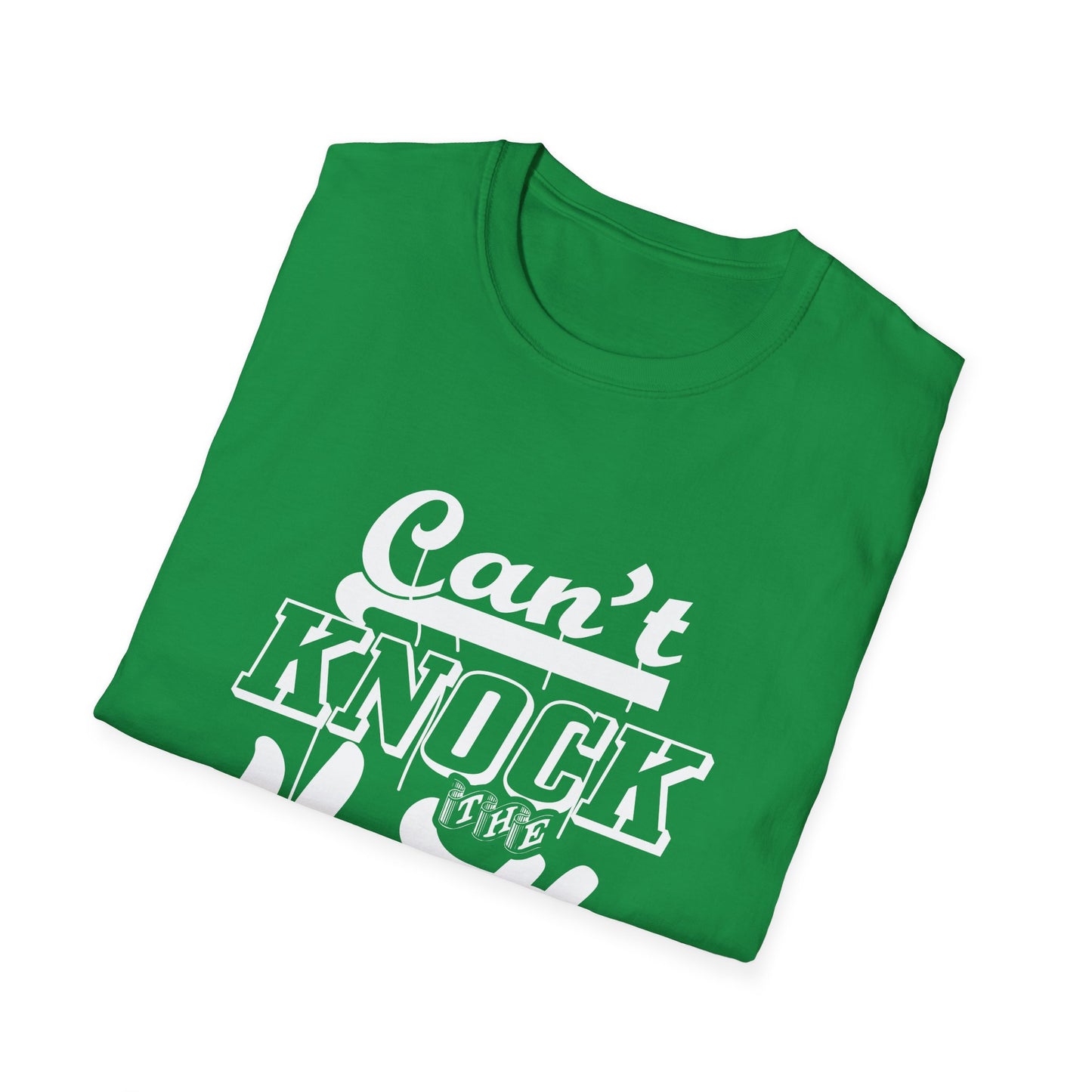 Motivational Unisex T-Shirt - Can't Knock The Hustle Design