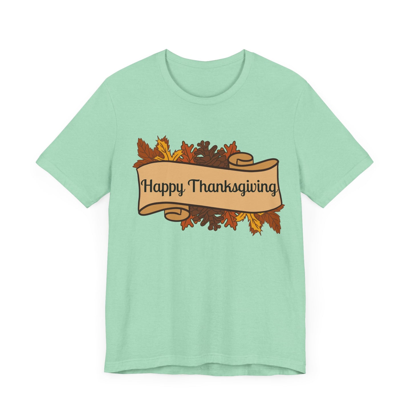 Happy Thanksgiving Scroll Thanksgiving T-Shirt - Unisex