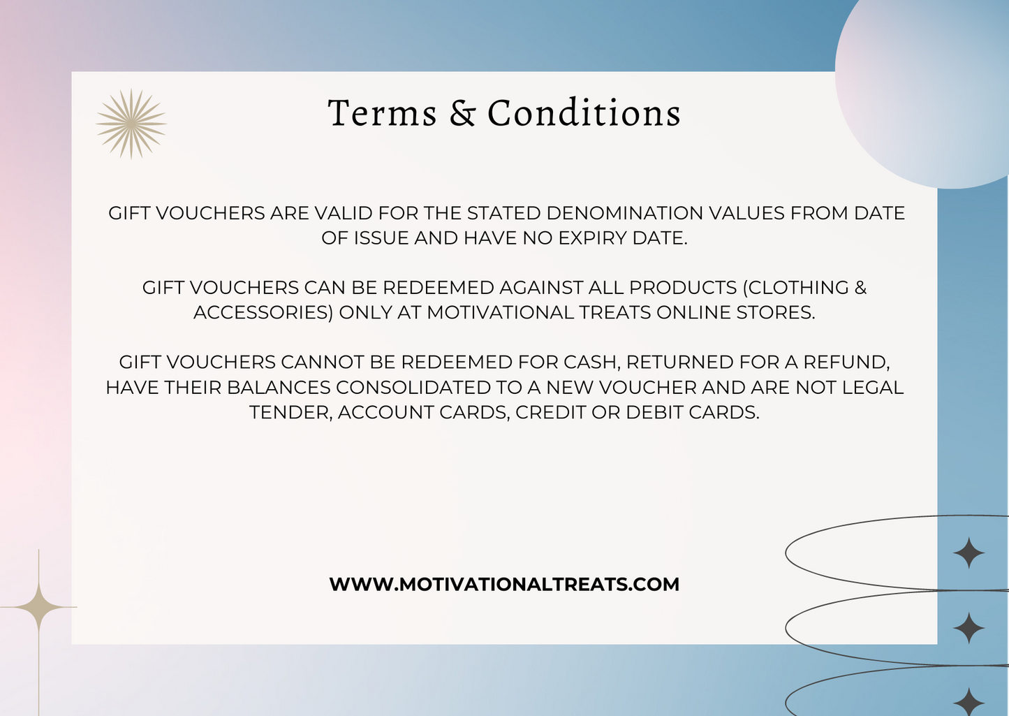 $50 Motivational Treats Gift Card - Motivational Treats