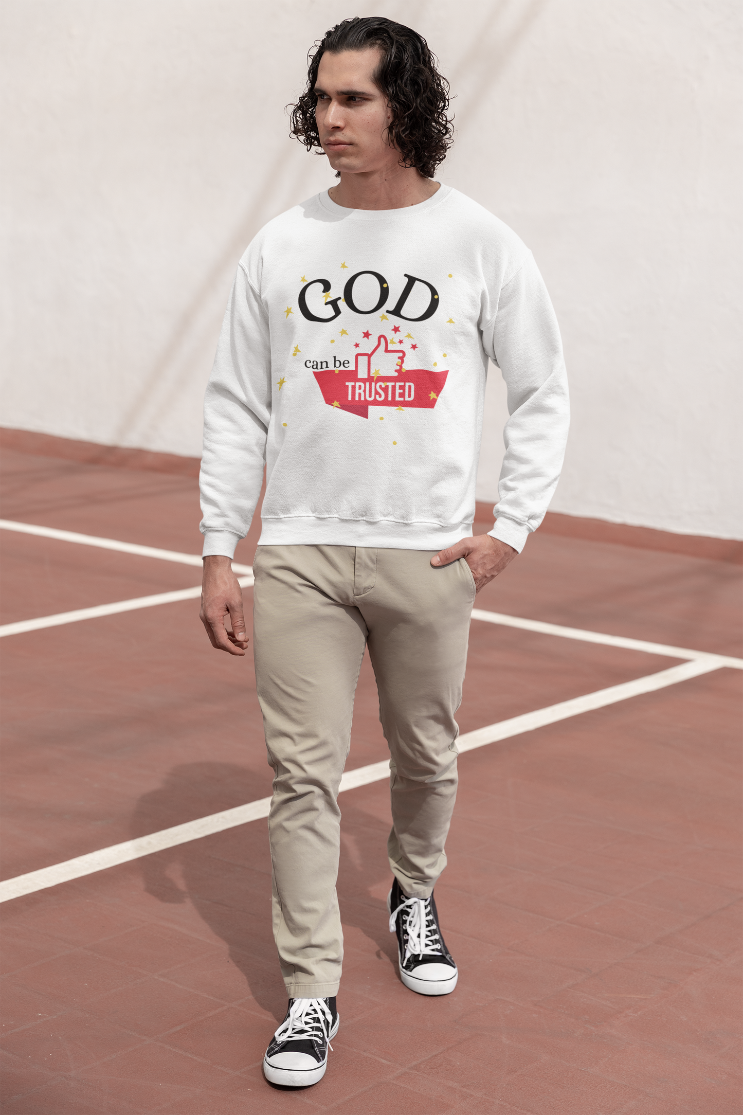 God Can Be Trusted Motivational Sweatshirt - Unisex - Motivational Treats