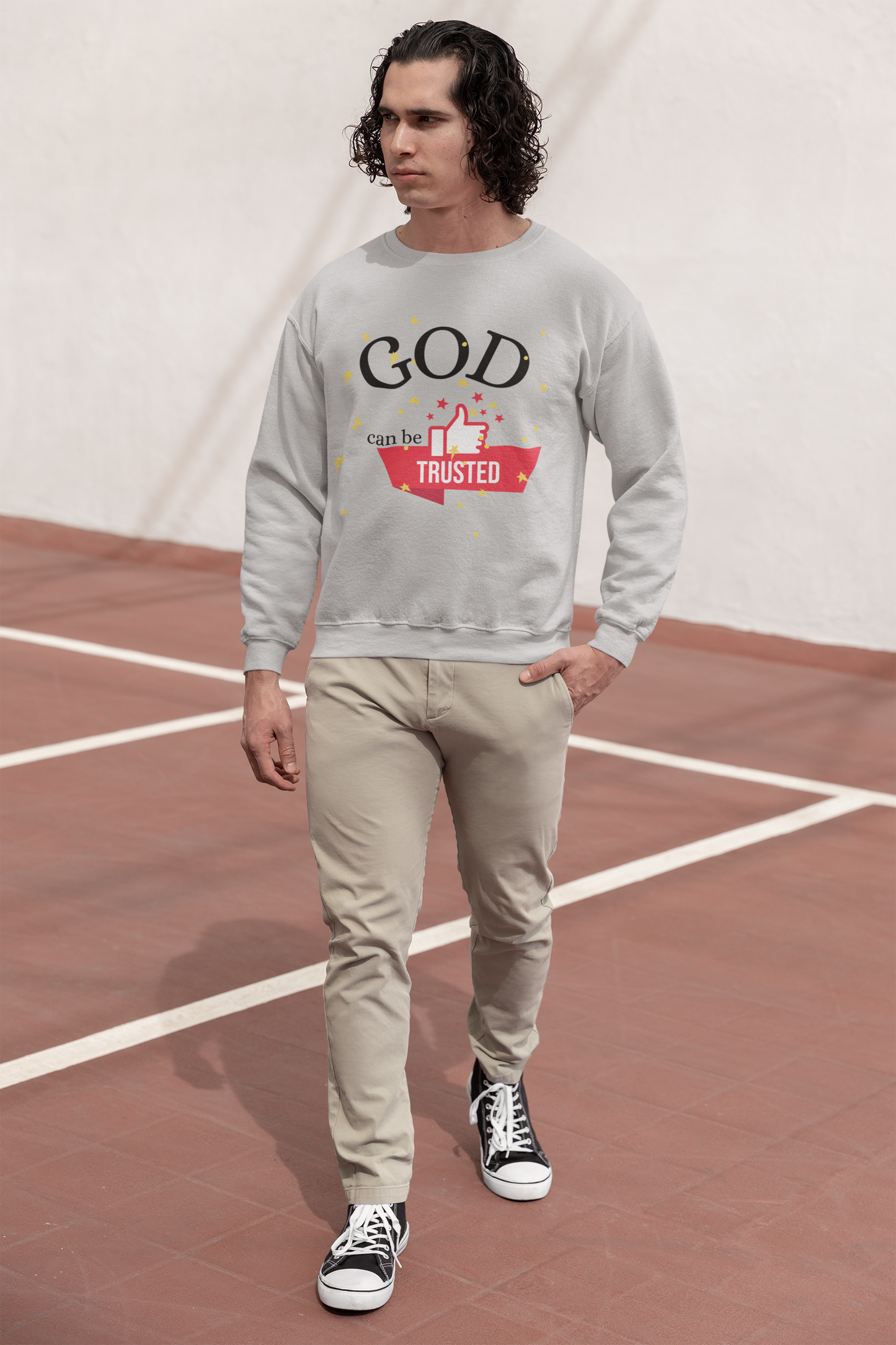 God Can Be Trusted Motivational Sweatshirt - Unisex - Motivational Treats