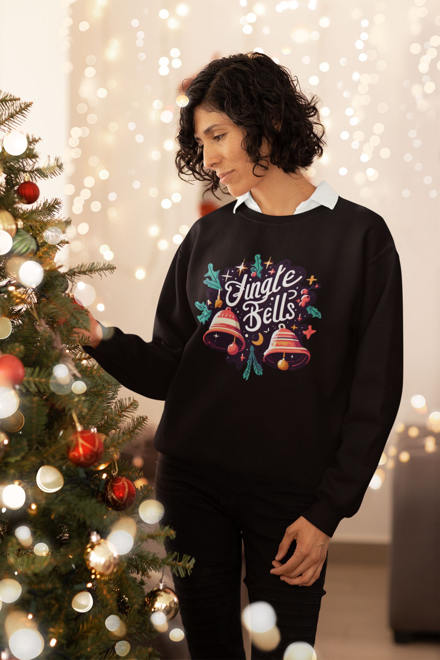 Jingle Bells Christmas Sweatshirt - Unisex - Motivational Treats