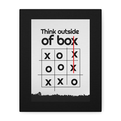 Motivational Matte Canvas, Stretched, 1.25" - Think Outside The Box Design