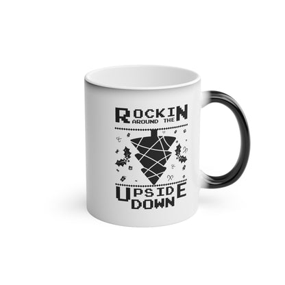 Christmas Color Changing Mug - Rockin Around The Upside Down Design