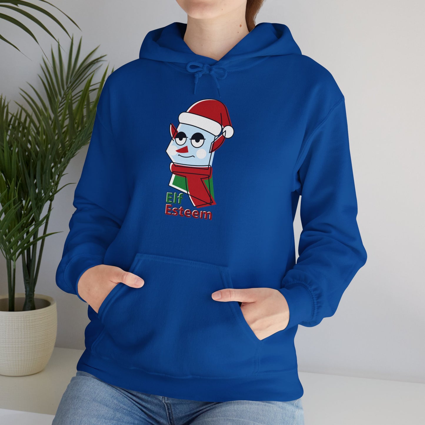 Christmas Unisex Hooded Sweatshirt - Elf Esteem Design