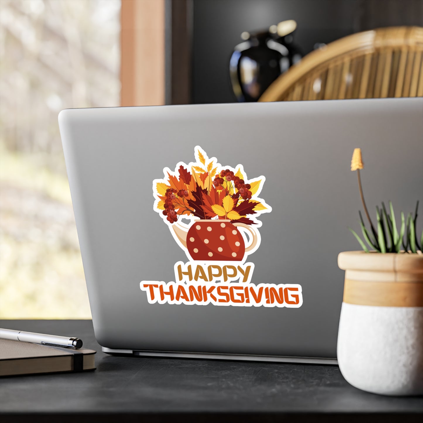 Happy Thanksgiving Kettle Sticker