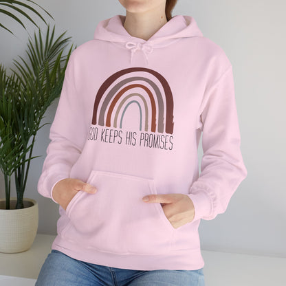 Christian Unisex Hooded Sweatshirt - God Keeps His Promises Design