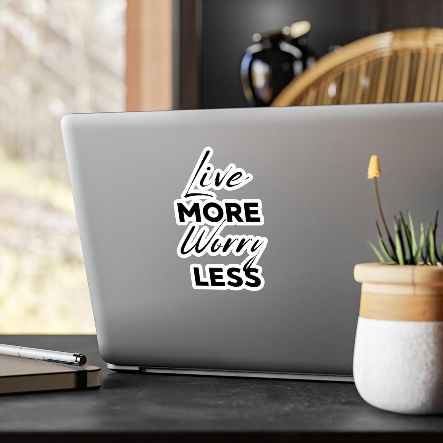 Live More Worry Less Sticker