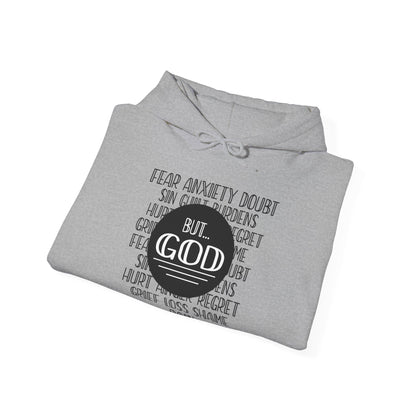 Christian Unisex Hooded Sweatshirt - God Trumps Negative Emotions Design