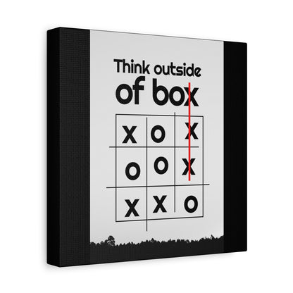 Motivational Matte Canvas, Stretched, 1.25" - Think Outside The Box Design