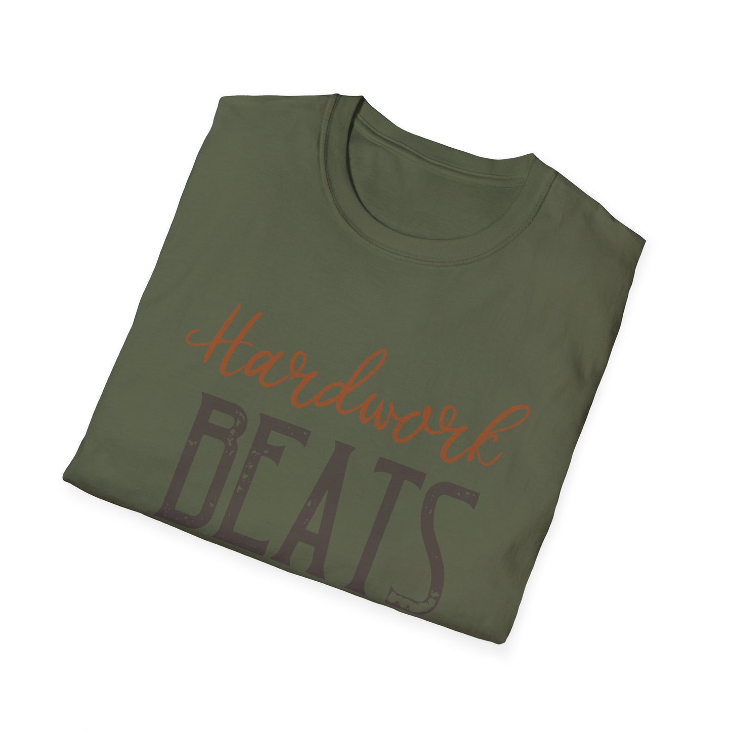 Motivational Unisex T-Shirt - Hardwork Beats Talent Design