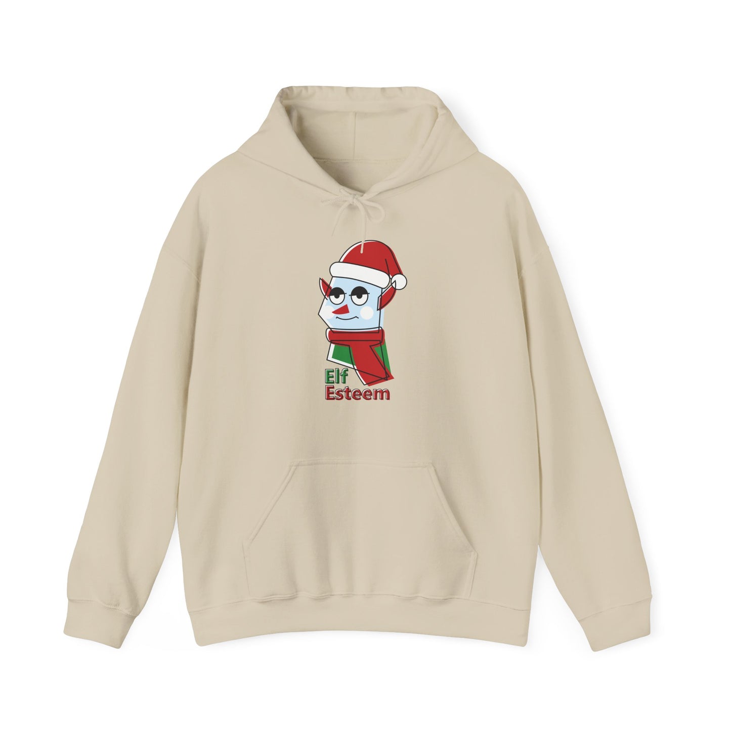 Christmas Unisex Hooded Sweatshirt - Elf Esteem Design