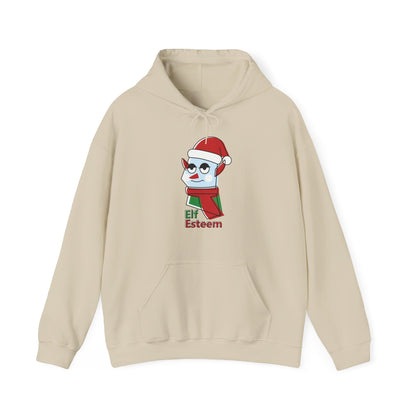 Christmas Unisex Hooded Sweatshirt - Elf Esteem Design