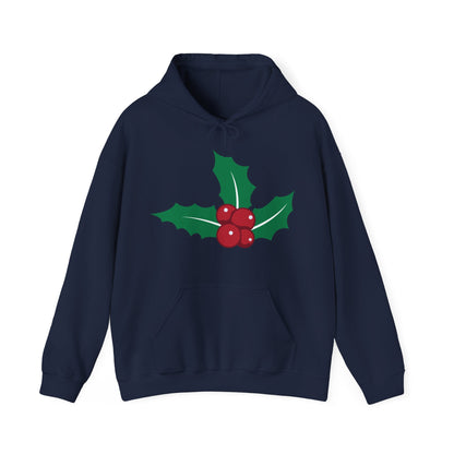 Christmas Unisex Hooded Sweatshirt - Mistletoe Design