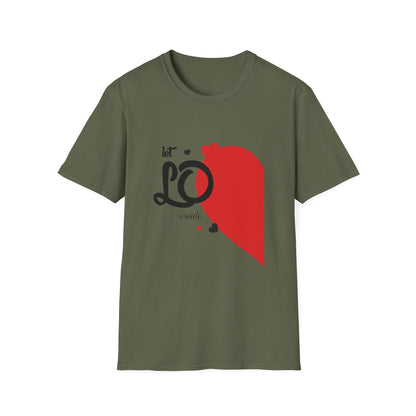 Valentine's Day Unisex T-Shirt - Let Love Create Miracle Left Design