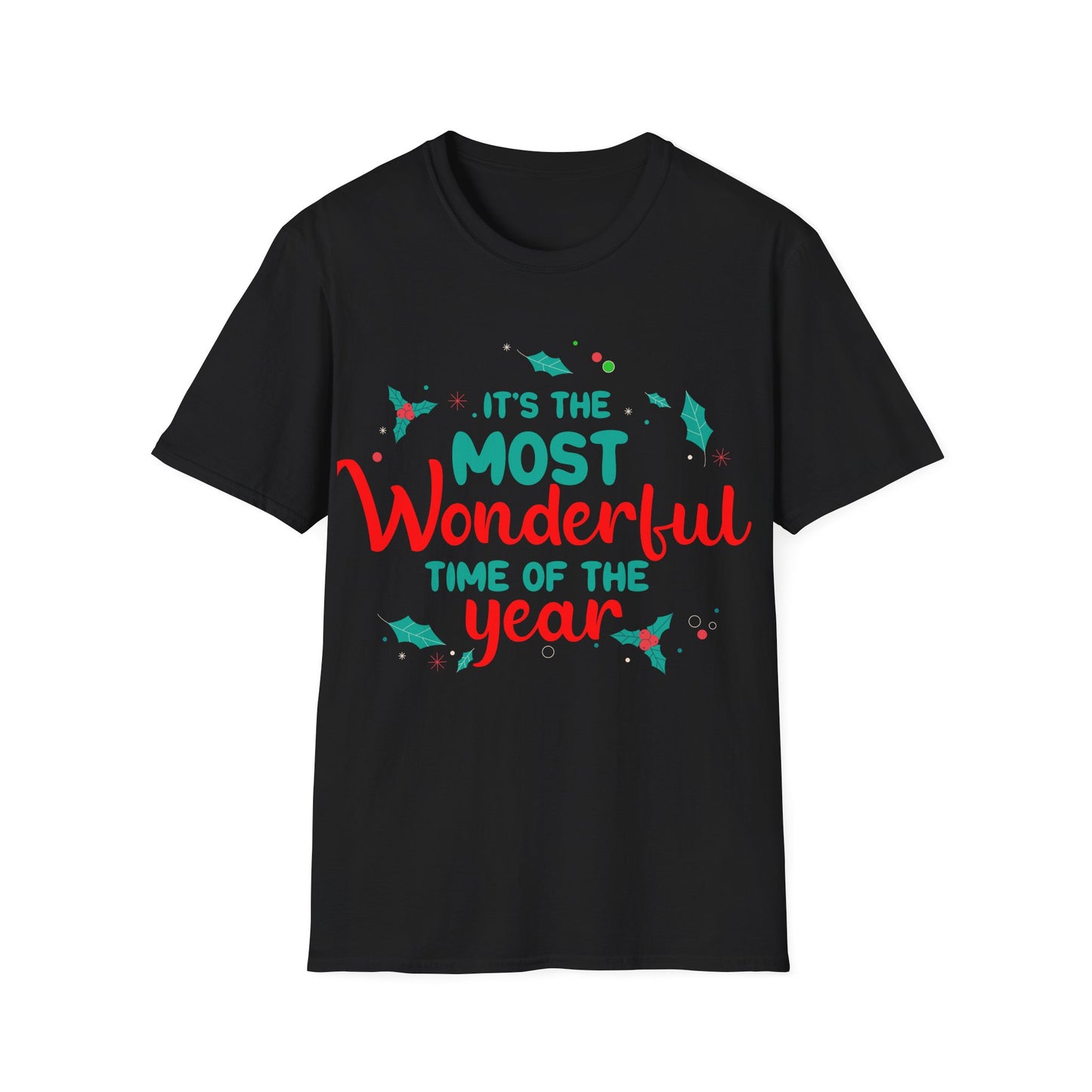 Christmas Unisex T-Shirt - The Most Wonderful Time Design