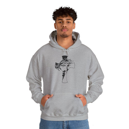 Christian Unisex Hooded Sweatshirt - Jesus On The Cross Design